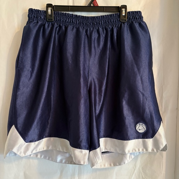 Nike Other - Vintage Nike Shiny Silky Dazzle Basketball Shorts Men’s XXL Blue White‎ Y2K 90s